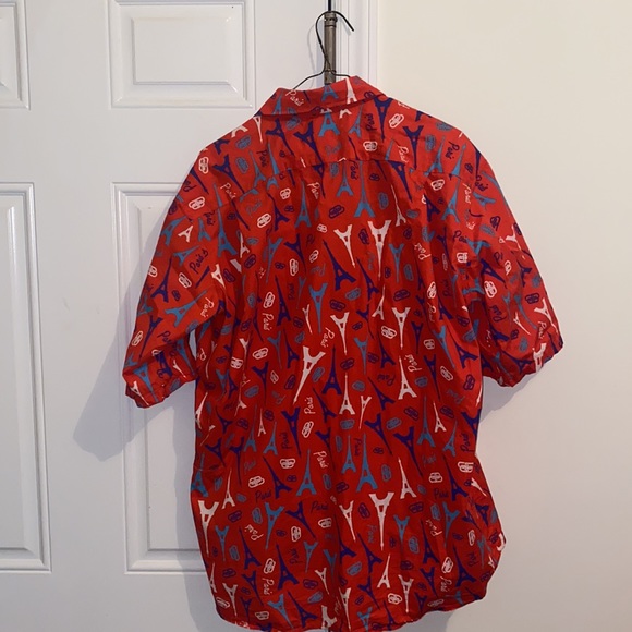 BALENCIAGA RED Parisian Eiffel Tower Shirt - Picture 4 of 11